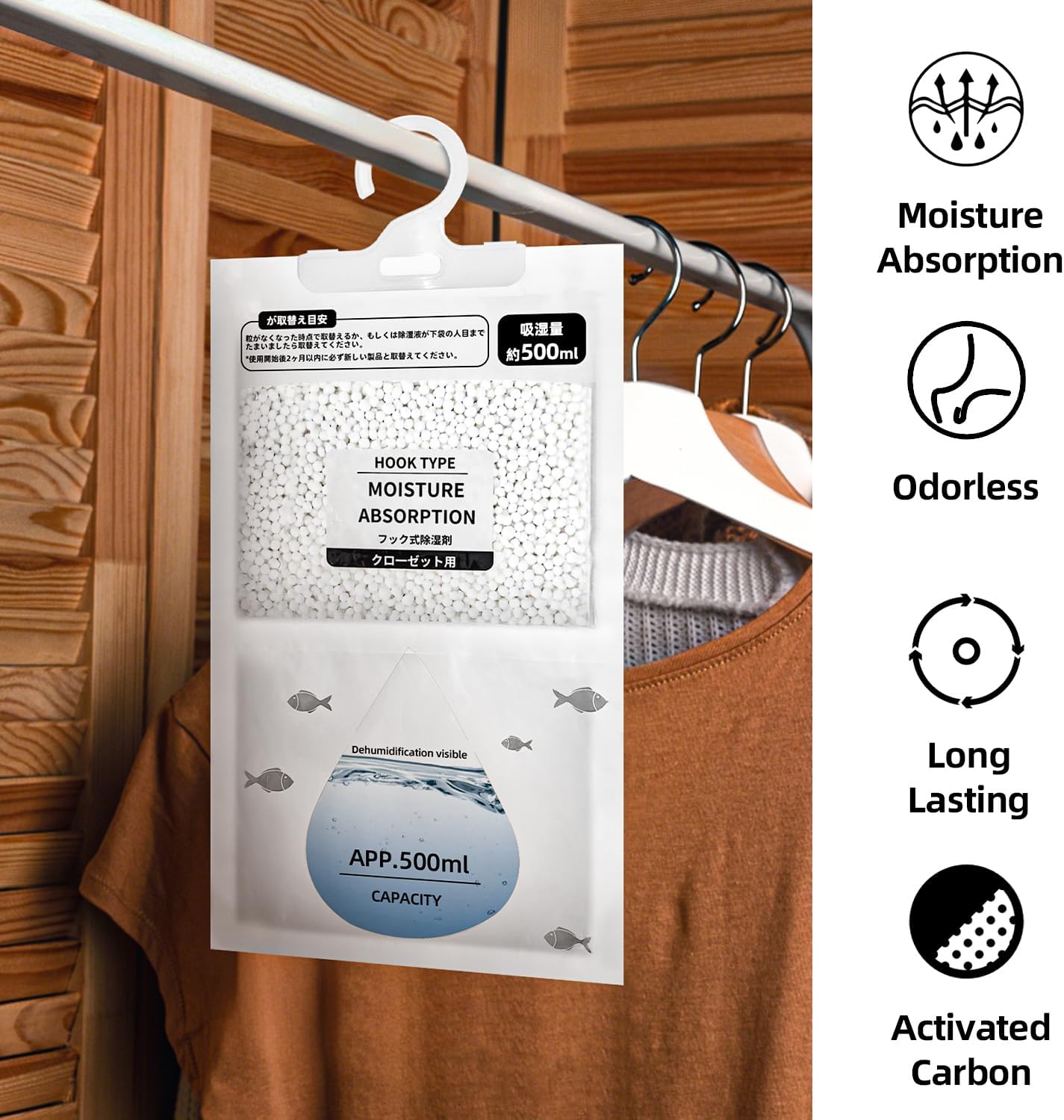 Idli Steamer Mold - Effective Wardrobe Moisture Absorber, Hanging Closet