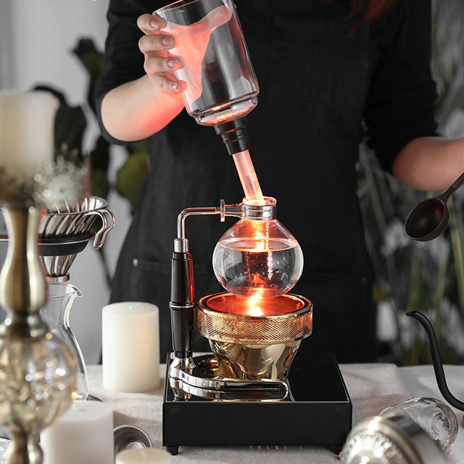 Siphon Coffee Maker 3/5 Cups V - مراجعة Home Cooking Appliances وسعره