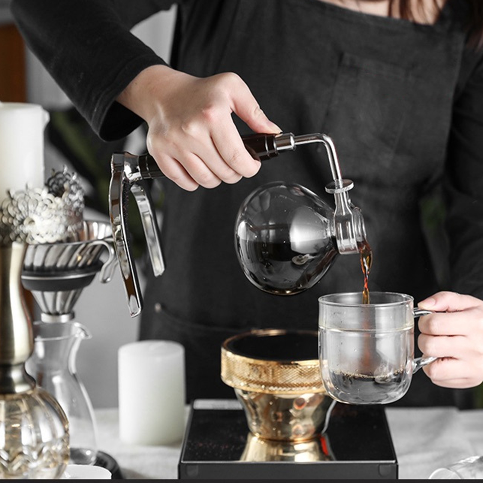 Siphon Coffee Maker 3/5 Cups V - مراجعة Home Cooking Appliances وسعره