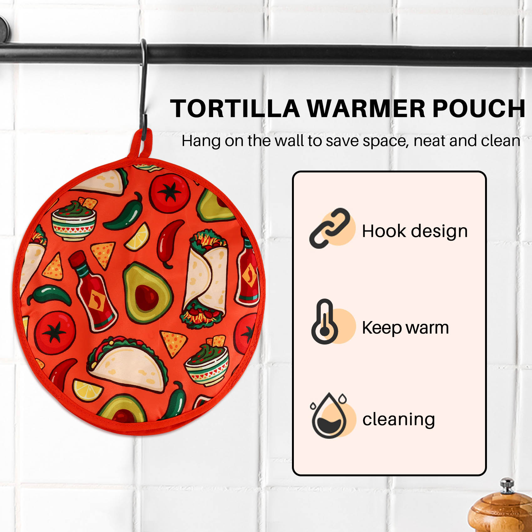ABRE-12Inch Cloth Bag For Burr - مراجعة Tortilla Warmer Cloth وسعره