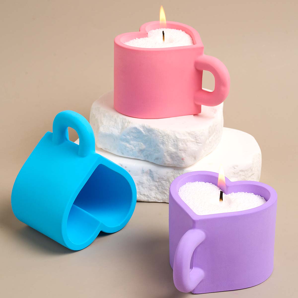 DIY Love Heart Mug Silicone Mo - مراجعة Idli Steamer Mold وسعره