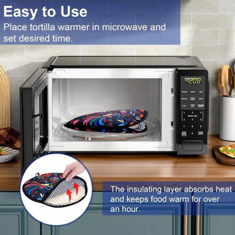 Microwave-Safe Tortilla Warmer - مراجعة Tortilla Warmer Cloth وسعره
