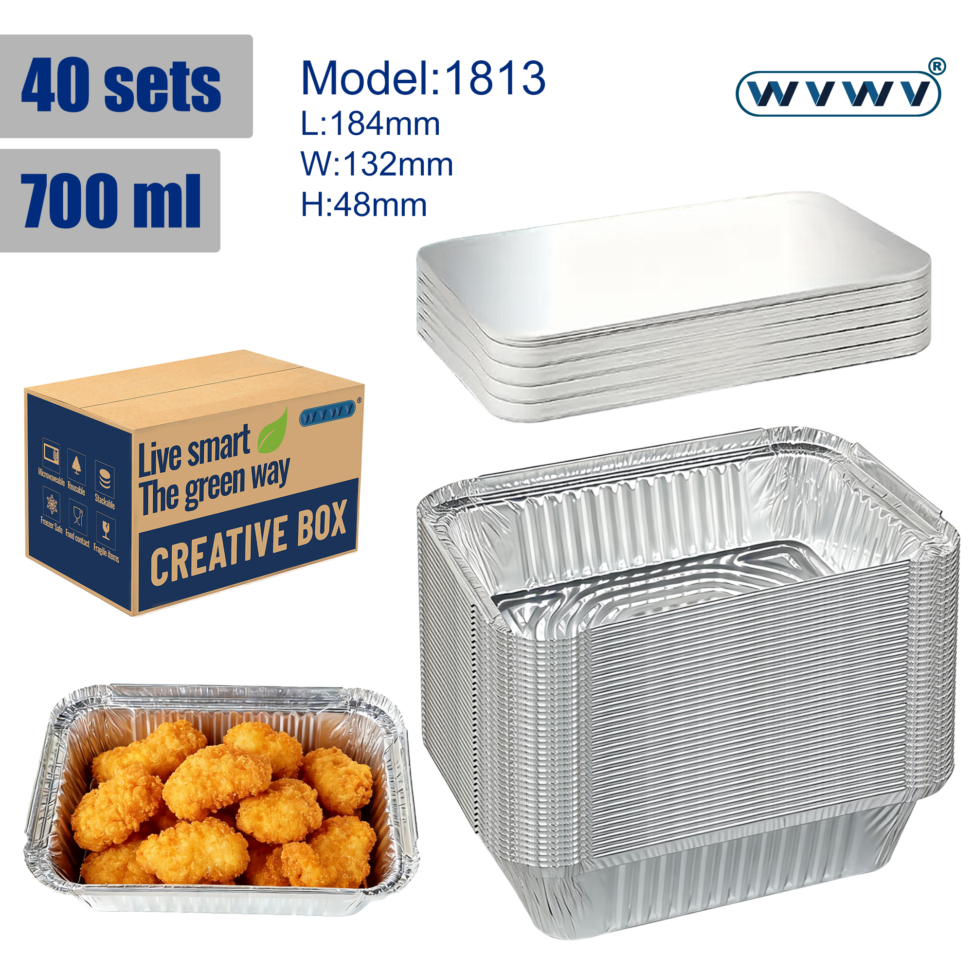 40 Containers + 40 Lids, Silve - مراجعة Home Cooking Meal وسعره