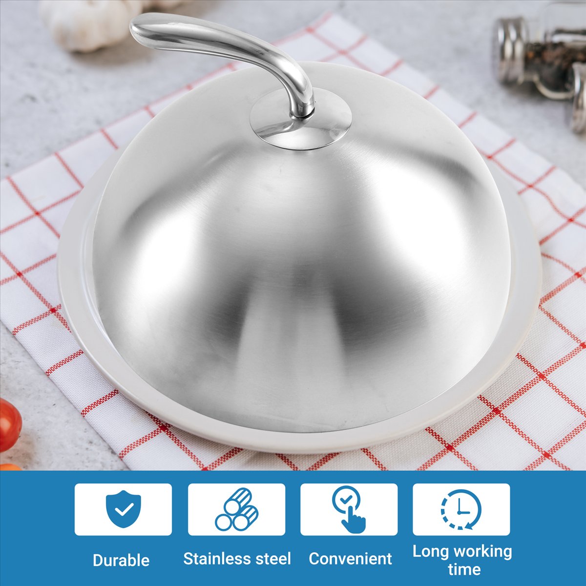 1Pcs 24cm Stainless Steel Stea - مراجعة Home Cooking Meal وسعره