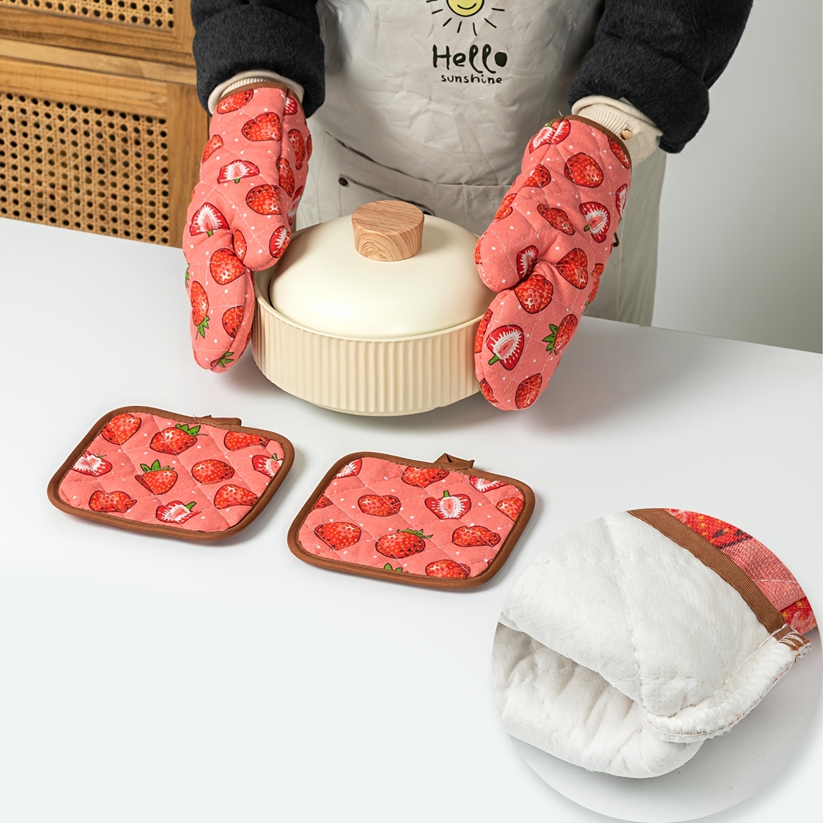 Strawberry Pattern Daily Home  - مراجعة Home Cooking Appliances وسعره