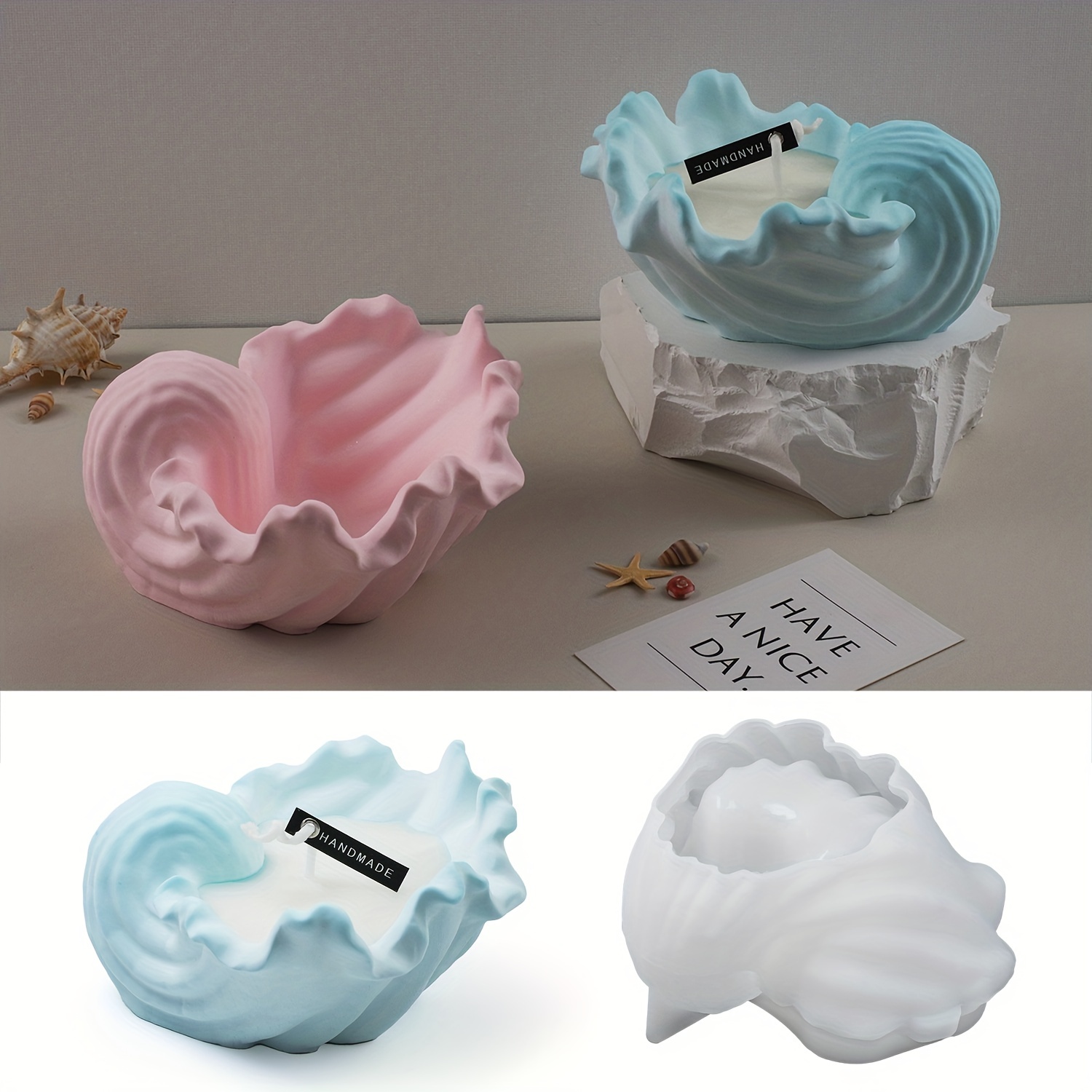 Concrete Shell Candle Cup Sili - مراجعة Idli Steamer Mold وسعره