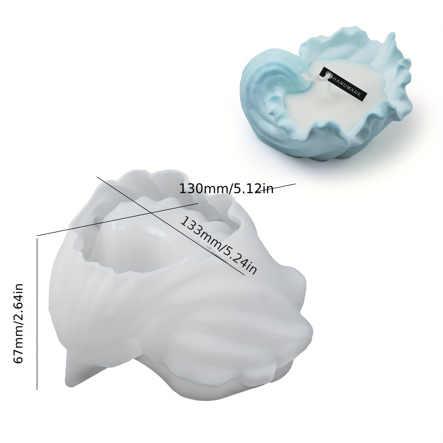 Concrete Shell Candle Cup Sili - مراجعة Idli Steamer Mold وسعره