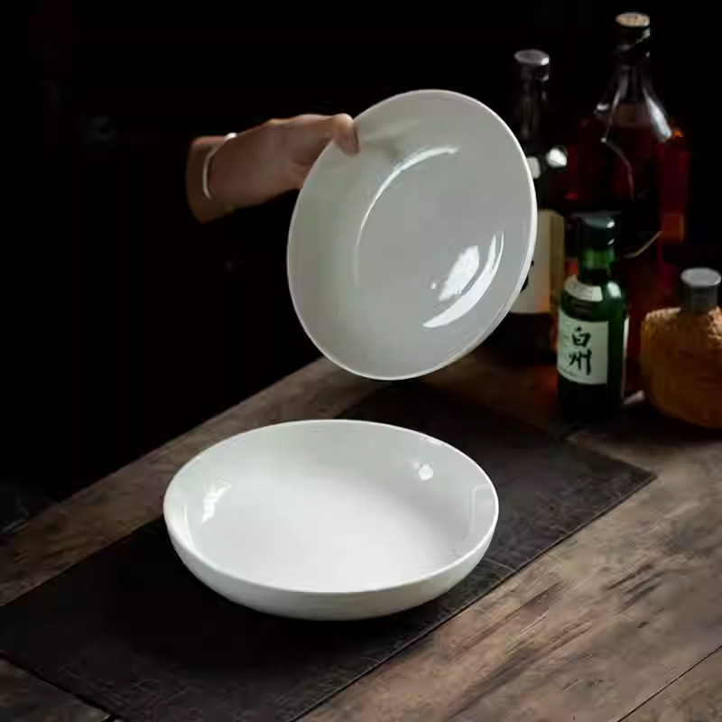 9.6 Inch White Porcelain Deep  - مراجعة Home Cooking Meal وسعره