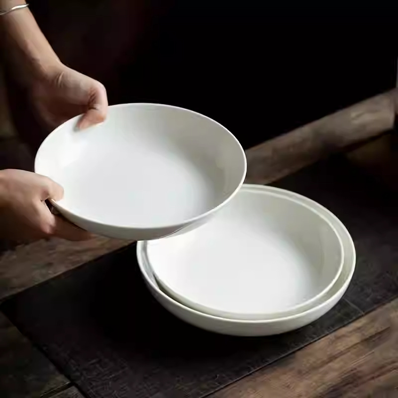 9.6 Inch White Porcelain Deep  - مراجعة Home Cooking Meal وسعره