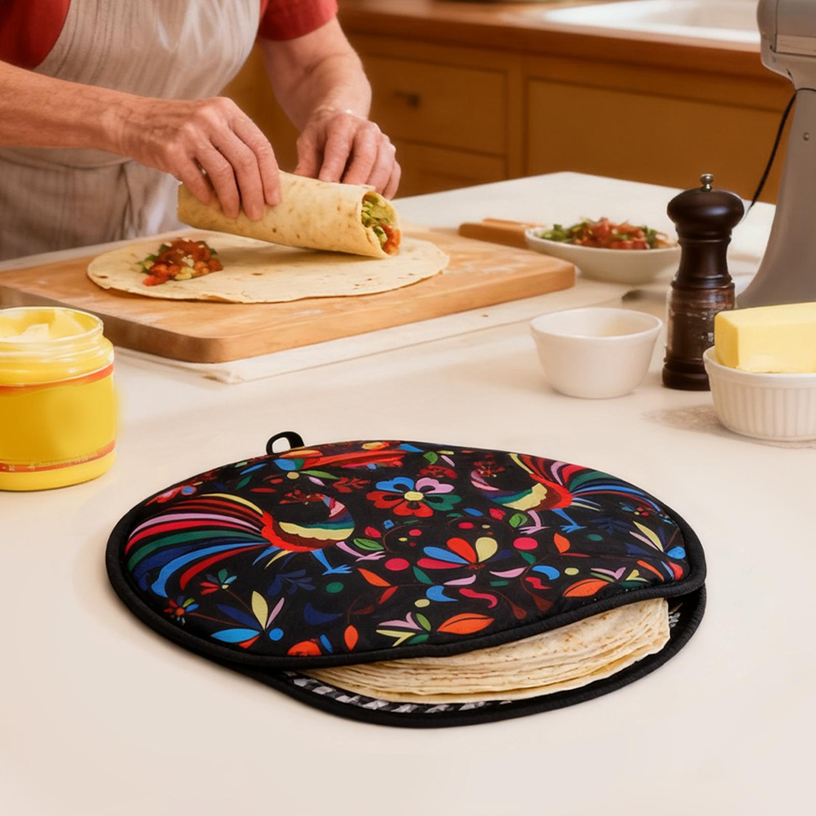 Tortilla Holder Pouch 12-Inch  - مراجعة Tortilla Warmer Cloth وسعره