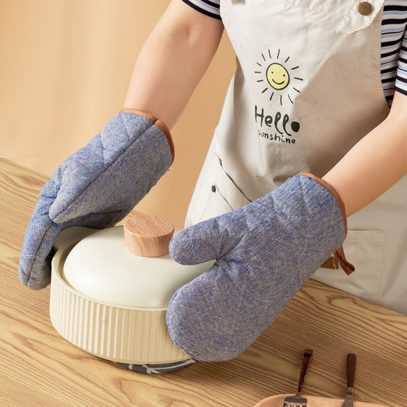 2pcs Thickened Oven Mitts Home - مراجعة Home Cooking Appliances وسعره