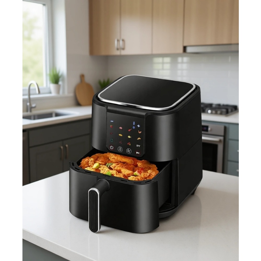 Large 6Qt Oil Free Airfryer Ov - مراجعة Home Cooking Meal وسعره